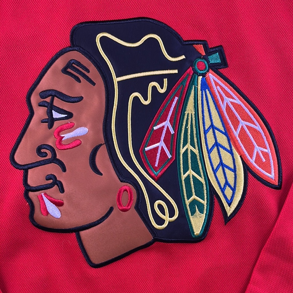 Connor Bedard Chicago Blackhawks Hockey Jersey Red White Stitched - Size XL 54 - Picture 3 of 10